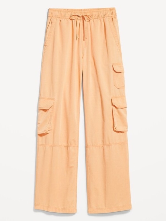 Old Navy Pants - Women’s Peach Cargo Wide-Leg Pants